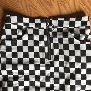 Checkered skirt